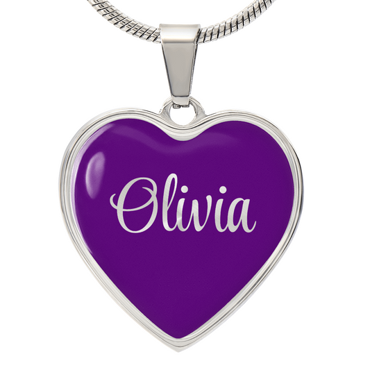 Custom Heart Name Necklace