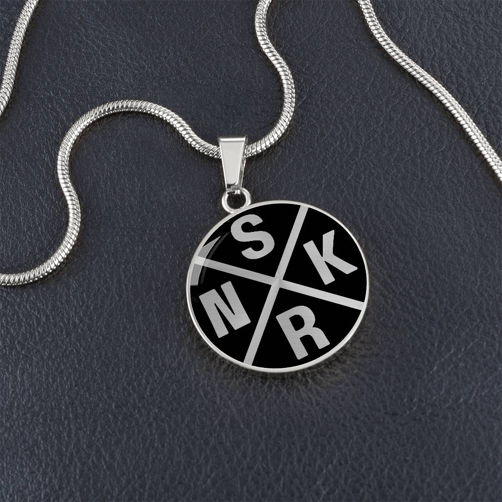 Your Paths Crossed  - Custom Initials Graphic Necklace