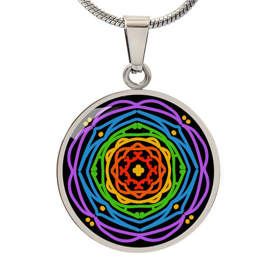 Rainbow Colors Name Necklace