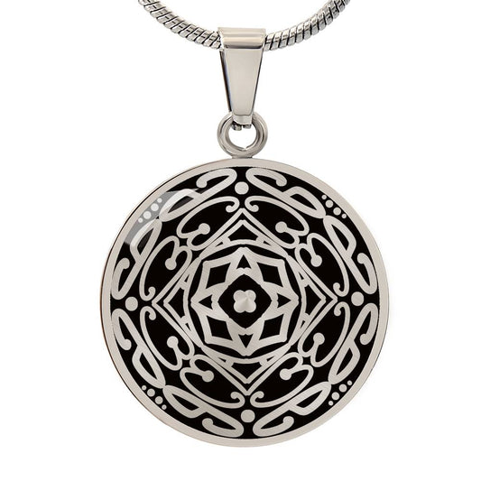 Custom WORD Mandala Necklace