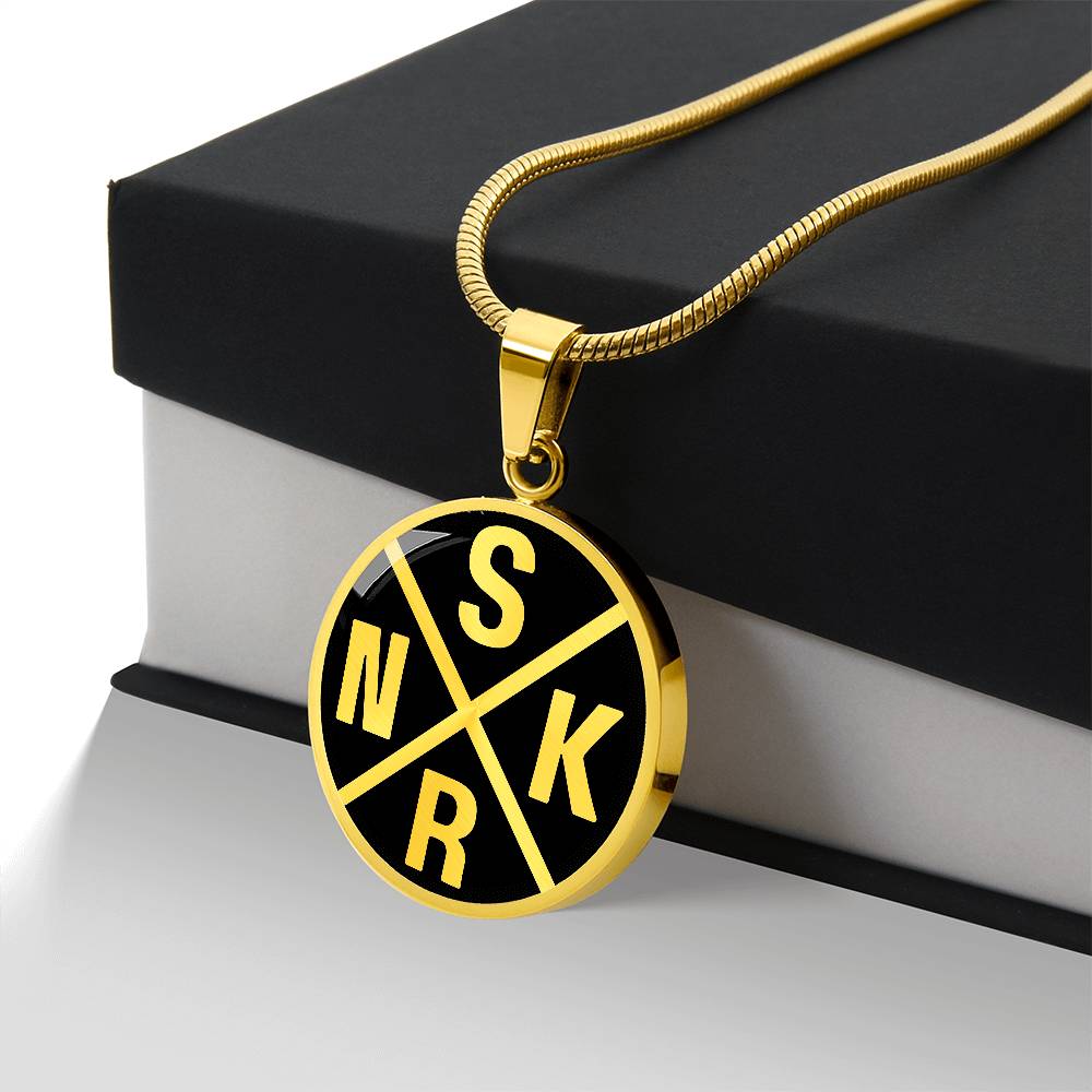 Your Paths Crossed  - Custom Initials Graphic Necklace