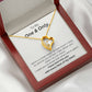 When We're Apart I Love & Miss You - LDR Genuine CZ Necklace Gift