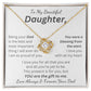 Daughter, You are the Gift to Me - Genuine CZ Necklace