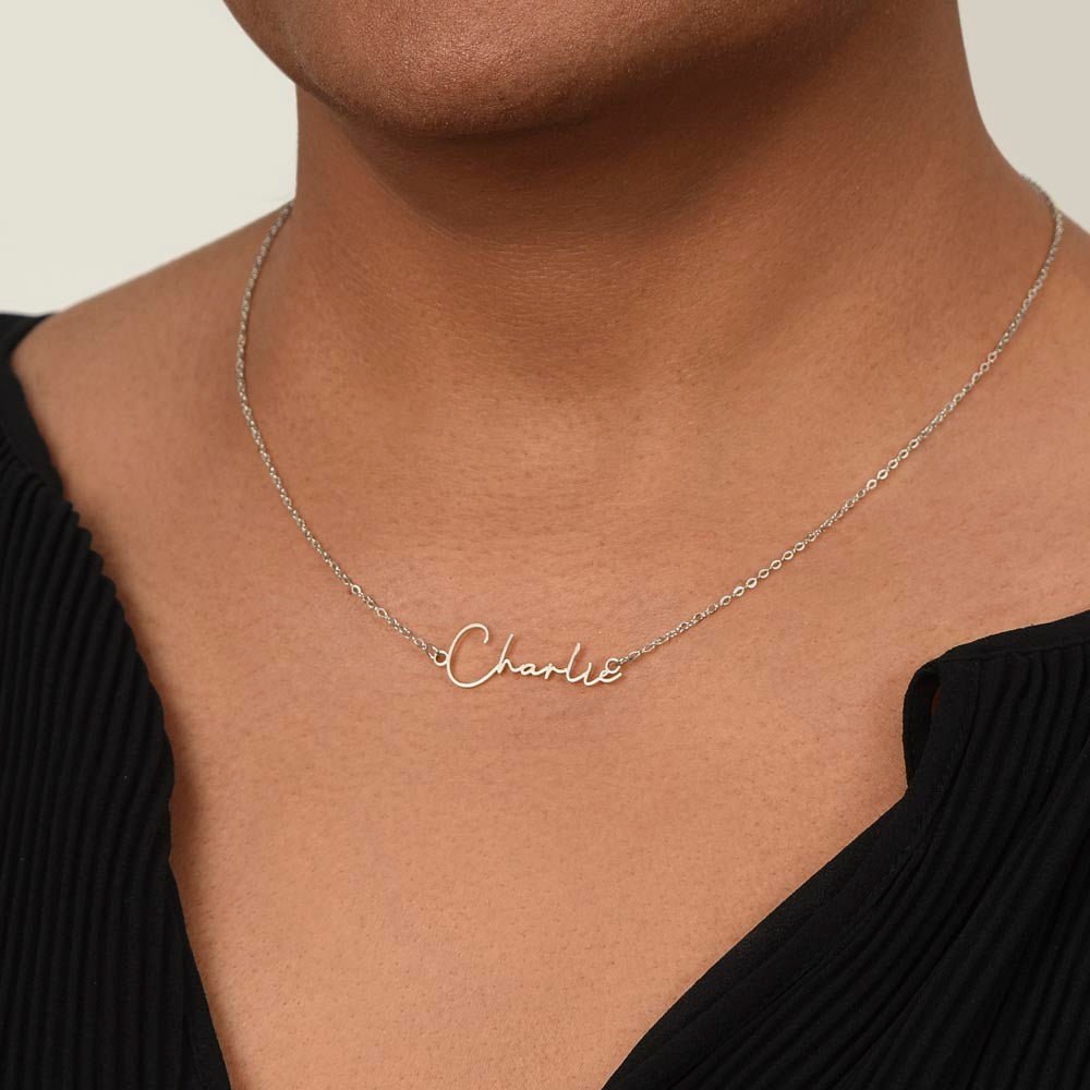 Thank You For Loving Me as Much as I Love You - Custom Name Necklace Gift Box