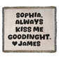 Anniversary Cotton Woven Blanket - Always Kiss Me Goodnight Personalized