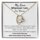 My Love, Wherever I am, I'm Yours - Genuine CZ Necklace