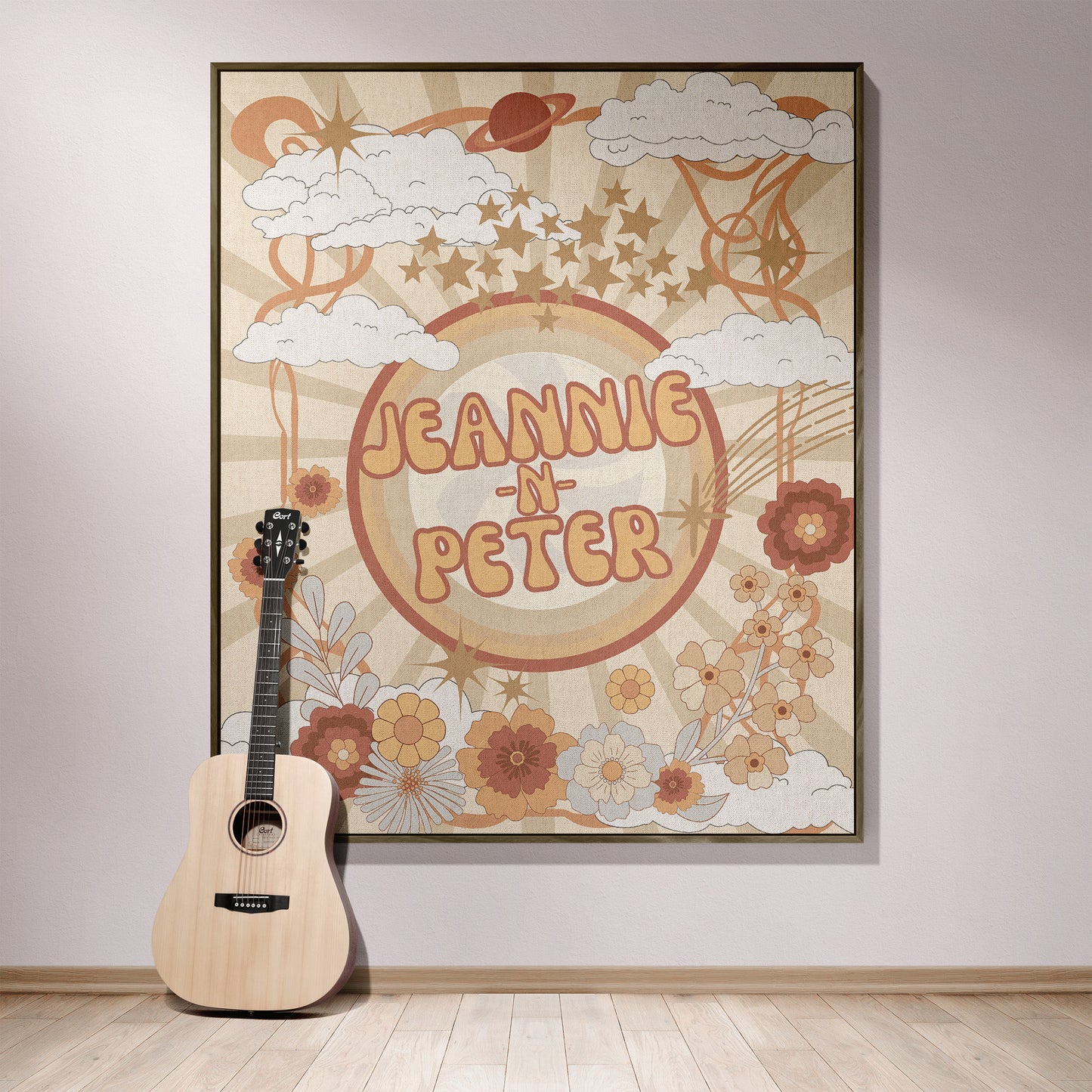 Personalized Retro Poster Woven Throw